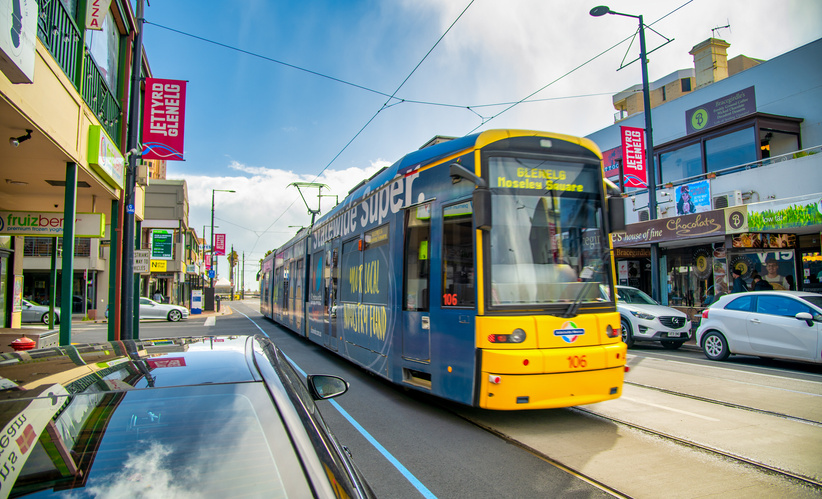 GLENELG, AUSTRALIA - SEPTEMBER 15, 2018: Streets of Glenelg on a